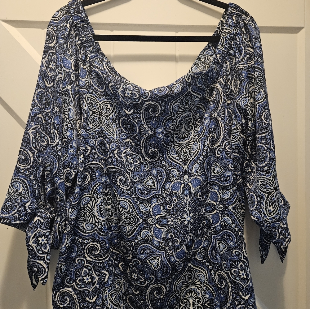 WHBL off the shoulder top size XL